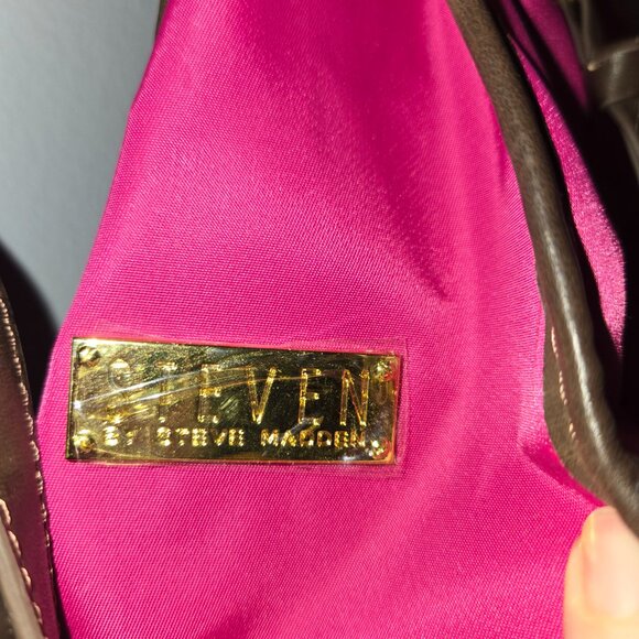 Hot Pink Steven by Steve Madden Messenger Laptop Bag - Picture 3 of 6